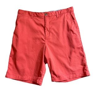 Tommy Bahama Shorts Mens 34 Melon Coral Chino Cotton Stretch Flat Front Classic